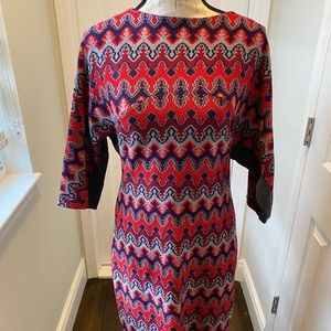 Hilton Hollis Multicolor Red Womens Dress Size S New